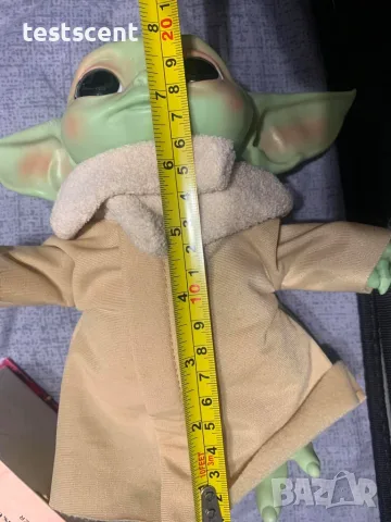 Плюшена играчка Star Wars Baby Yoda / Grogu плюш фигура 20 см The Mandalorian, снимка 3 - Фигурки - 55961746