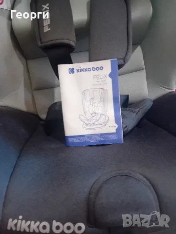 Столче за кола KikkaBoo - i-Felix, IsoFix, i-Size, 40-150 cm, Light Grey , снимка 10 - Столчета за кола и колело - 56018556