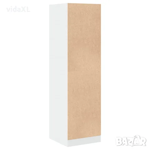 vidaXL Шкаф органайзер, бял, 40x41x144,5 см, инженерно дърво, снимка 6 - Шкафове - 56147007