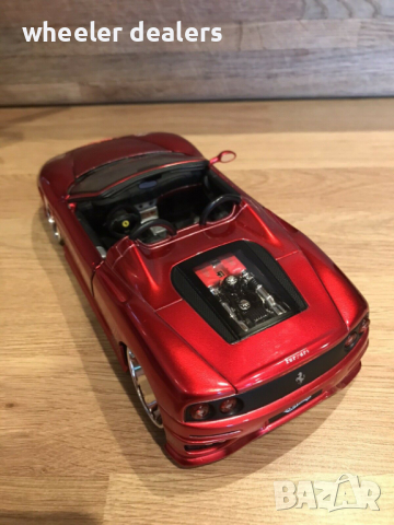 Метална количка Hot Wheels Ferrari 360 Spider 1/24 Dropstars Custom , снимка 10 - Колекции - 36154338