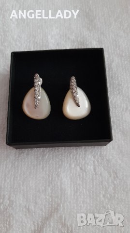  Сребърен комплект със седеф и циркони ., снимка 17 - Бижутерийни комплекти - 41979220