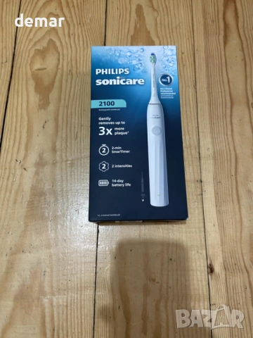Електрическа четка за зъби Philips Sonicare серия 2000, бяла,HX4021/01, снимка 9 - Други - 53705701