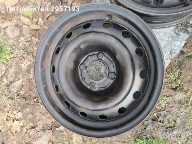 Железни/стоманени джанти за Пежо 15 4х108, снимка 7 - Гуми и джанти - 53066856