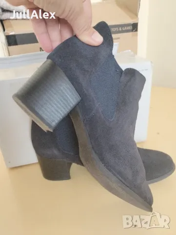 Дамски боти от велур, снимка 5 - Дамски боти - 48992408
