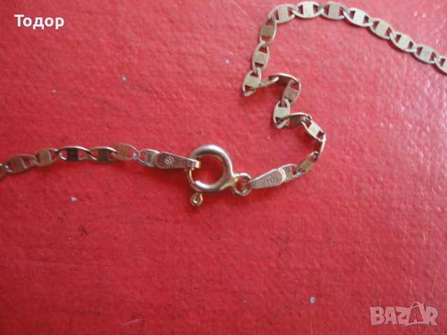 Уникална позлатена сребърна верижка колие 925, снимка 4 - Колиета, медальони, синджири - 41654669