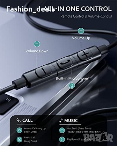 Нови Кабелни слушалки USB тип C с микрофон за телефон Samsung iPad, снимка 2 - Слушалки и портативни колонки - 40505630