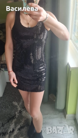 Рокля с пайети. , снимка 4 - Рокли - 52822154