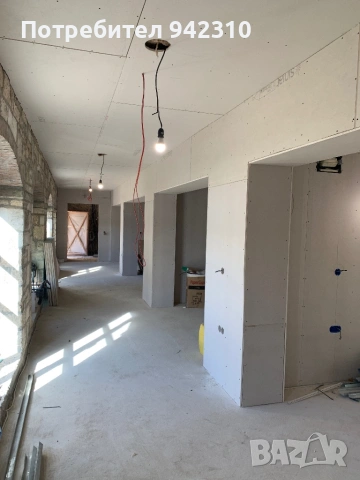 Сухо строителство,монтаж на гипсокартон,шпакловка и машинно боядисване, снимка 14 - Монтажи - 53270084