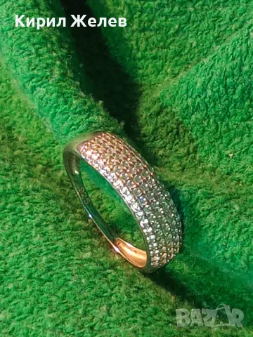 ЕЛЕГАНТЕН ФЕШЪН АРТ СКЪПОЦЕНЕН СРЕБЪРЕН ПРЪСТЕН РОДИРАНО СРЕБРО 925 ОБСИПАН с БЛЕСТЯЩИ ЦИРКОНИ 48878, снимка 16 - Пръстени - 49886319