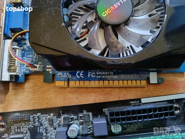 Дъннo ASROCK H81 Pro BTC + GeForce GT 730 2GB + CPU G3260 + 16gb ram +  256GB SSD + 450W Захранване, снимка 4 - Геймърски - 50529233