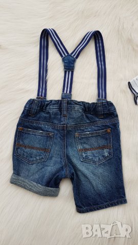 Къси дънкови панталони H&M 6-9 месеца, снимка 5 - Панталони и долнища за бебе - 40660354