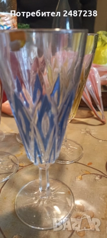 Френски кристален сервиз,6броя, снимка 2 - Сервизи - 52871171