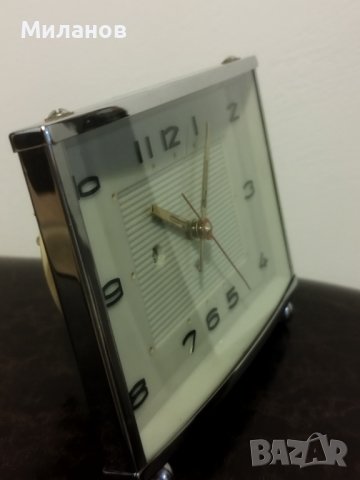 Стар механичен будилник, настолен часовник, снимка 5 - Колекции - 41499894