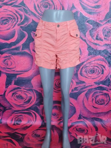 Оранжеви леко набрани къси панталони ХЛ, снимка 1