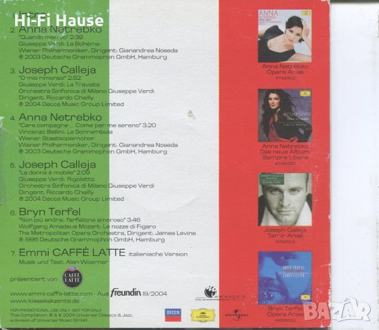 Viva Italia-opern Klassiker, снимка 2 - CD дискове - 35908341
