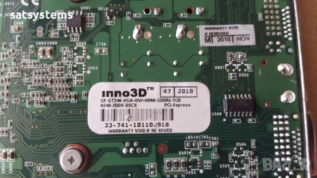 Видео карта NVidia GeForce Inno3D GT240 HDMI 1024MB GDDR5 128bit PCI-E, снимка 9 - Видеокарти - 50889196