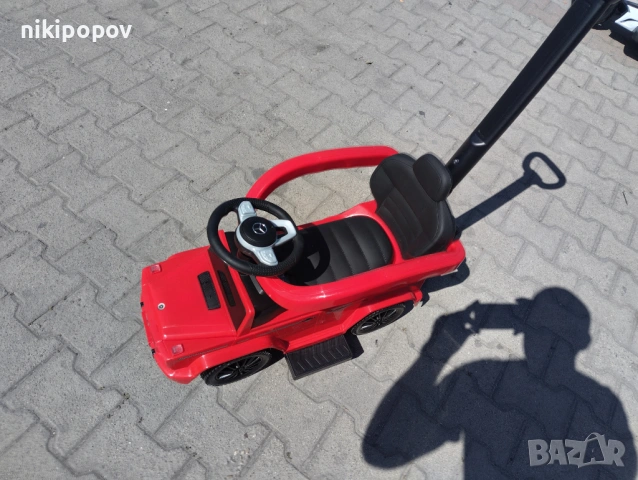 MERCEDES Кола за яздене с дръжка Mercedes-benz G350d червен, снимка 11 - Други - 53849733