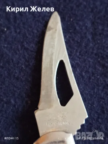 Красиво джобно ножче острието се клати цена съобразена с състоянието 11831, снимка 3 - Ножове - 49674117