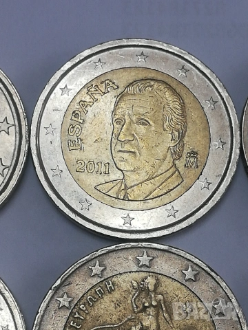 лот от 15 монети от 2 евро различни държави, снимка 3 - Нумизматика и бонистика - 47791967