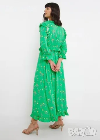 Зелена рокля YAS , снимка 14 - Рокли - 49906662