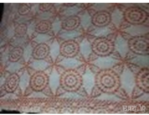 Кувертюра ръчно плетена дантела Покривка шалте за легло спалня канапе ръчно плетена на една кукаНОВА, снимка 3 - Покривки за легло - 53724271