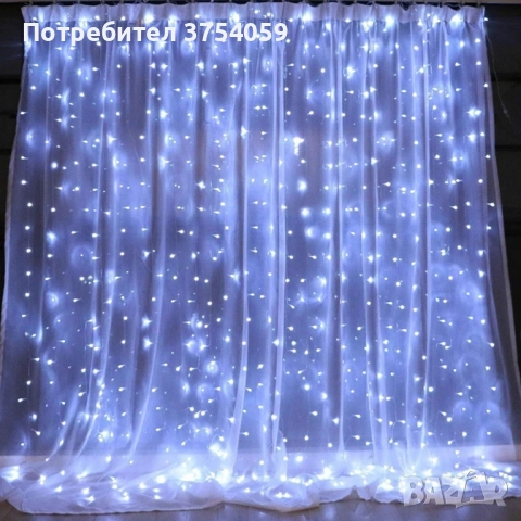 Коледна завеса от лампички , снимка 5 - Други - 51567033