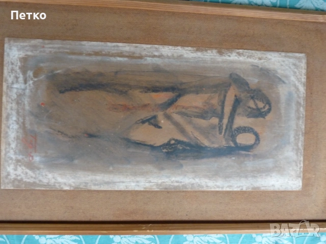 Стара картина 66 / 37 см, снимка 8 - Антикварни и старинни предмети - 53634934