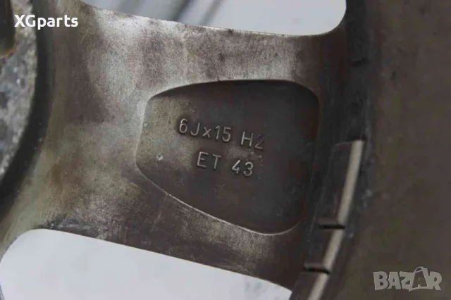  Алуминиеви джанти 15 цола 5x100 6J ET43 за Skoda Fabia I (2000-2007), снимка 3 - Гуми и джанти - 49165598
