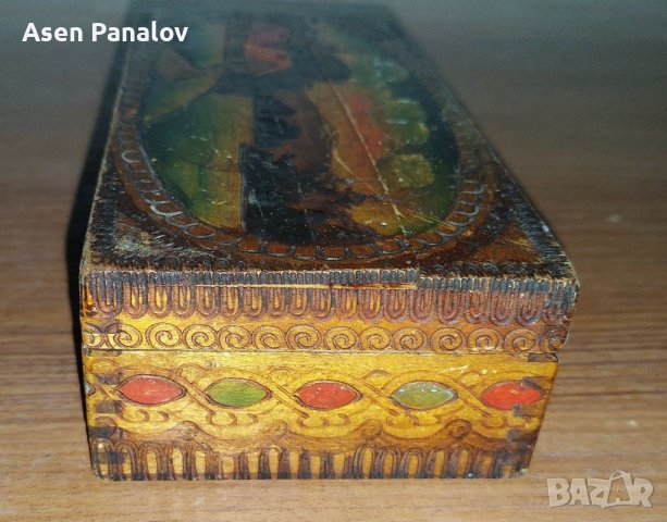 Стара дървена кутия, снимка 5 - Колекции - 27923791