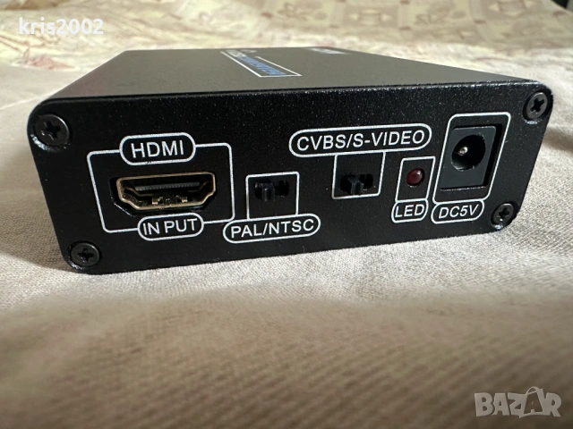 HDMI Видео конвертор към composite (чинчове) или S-video