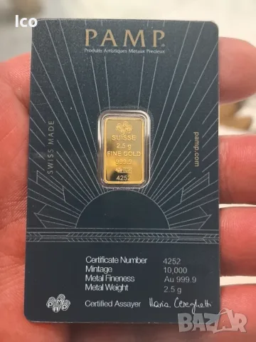 Златно кюлче PAMP "Lady of Liberty" , снимка 3 - Нумизматика и бонистика - 56038307