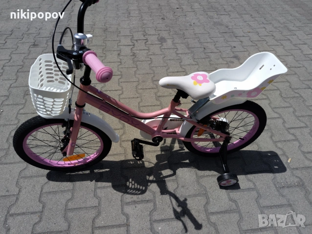 BYOX Велосипед 18" QUINCY розов, снимка 7 - Велосипеди - 53559098