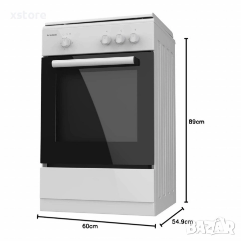 Газова печка Taurus CIG3FWHMG – 3 горелки, газова фурна 43 л, 9850 W, с дефект, снимка 3 - Печки, фурни - 52697391