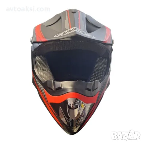 Каска мотор крос Детска Red /Blue два цвята, снимка 7 - Аксесоари и консумативи - 50011909