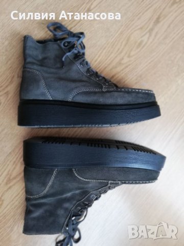 Боти Beneton естествен велур , снимка 7 - Дамски боти - 34172082