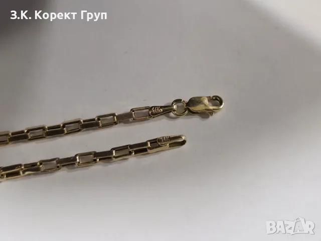 Златна гривна 14К 585 / 3,05 гр., снимка 6 - Гривни - 55782515