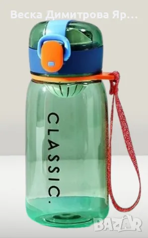 Детска бутилка за вода със сламка 480мл, снимка 2 - Други - 47347478
