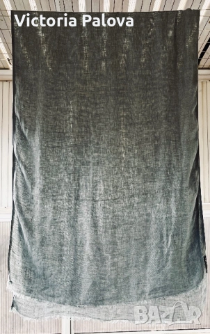 Стилен шал MASSIMO DUTTI цвят olive , снимка 2 - Шалове - 53038074