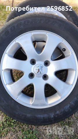 Джанти с гуми 15" от Пежо 307, снимка 6 - Гуми и джанти - 53830226