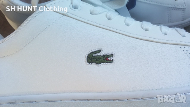 LACOSTE White Leather Shoes Размер EUR 39 / UK 5,5 обувки естествена кожа 327-14-S, снимка 5 - Маратонки - 52639312