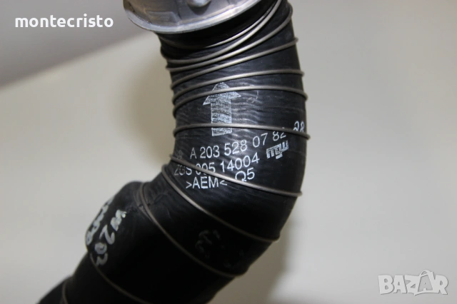 Маркуч интеркулер Mercedes W203 C-Class (2000-2007г.) A2035280782 / A 203 528 07 82, снимка 3 - Части - 53016703