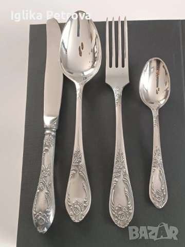 Нови,посребрени,руски прибори, снимка 3 - Антикварни и старинни предмети - 53023623