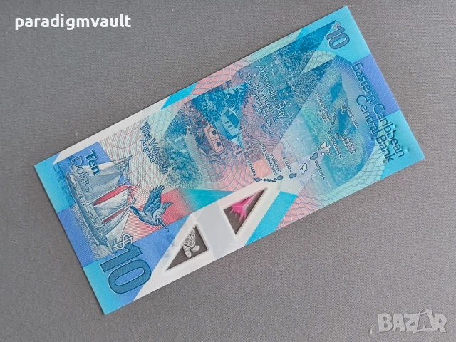 Банкнота - Източни Кариби - 10 долара UNC | 2019г., снимка 3 - Нумизматика и бонистика - 53217763