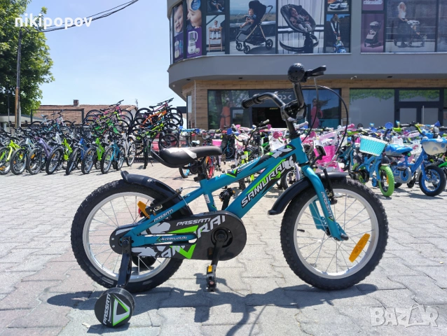 PASSATI Велосипед 16" SAMURAI син, снимка 12 - Велосипеди - 53558848