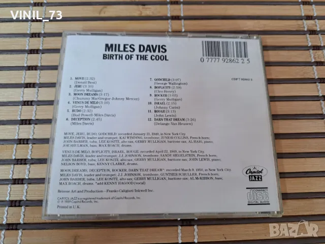 Miles Davis – Birth Of The Cool, снимка 3 - CD дискове - 49785292
