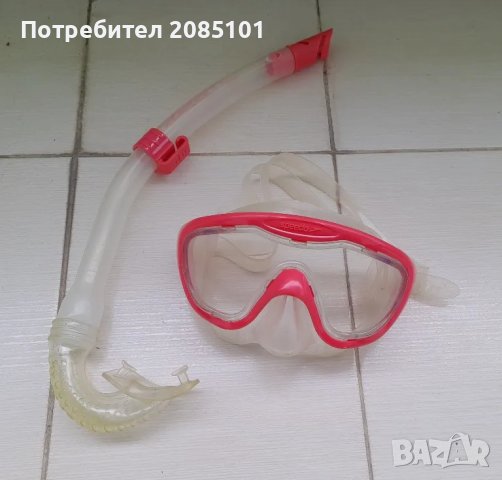 Водни очила с шнорхел, снимка 2 - Водни спортове - 48496896
