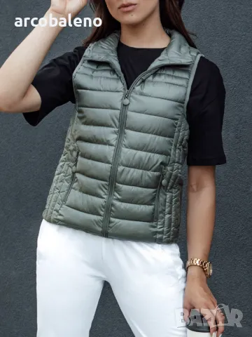 Дамско ватирано яке без ръкави с изправена яка STYLISHZ, 5цвята , снимка 9 - Якета - 47465180