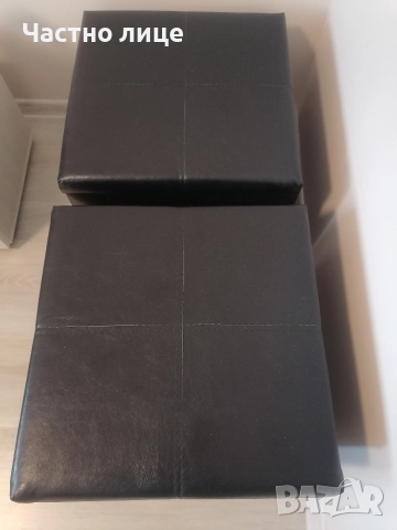 Намалени кожени табуретки като нови , снимка 3 - Дивани и мека мебел - 52884002