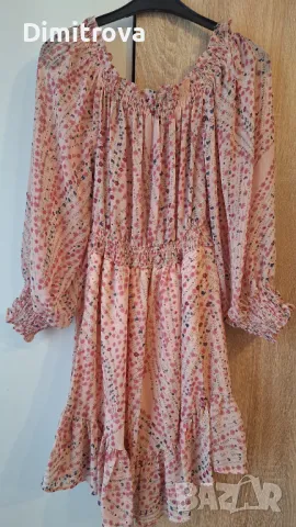 Къса шарена лятна рокля, снимка 2 - Рокли - 50094959