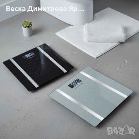 Дигитален кантар за тегло Rosberg R51650I, с Bluetooth, LCD екран, до 180кг